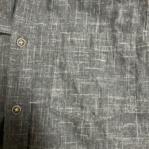 ROWM Men’s Dark Gray Flannel Button Down Shirt Small - Picture 4 of 5